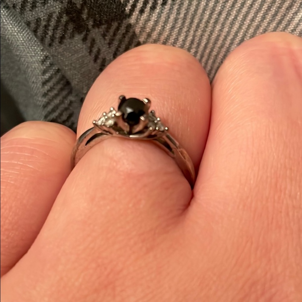 Black diamond ring